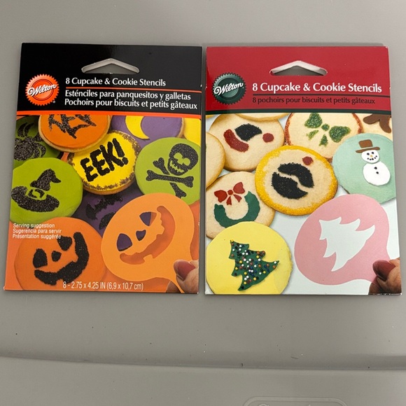 Wilton Other - Wilton Halloween and Christmas Stencil Sets